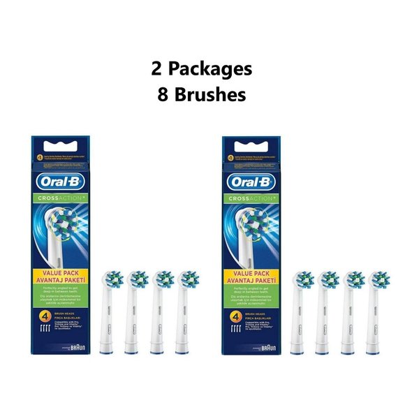 Oralb Bath & Body Oralb Cross Action Replacement Toothbrush Heads
